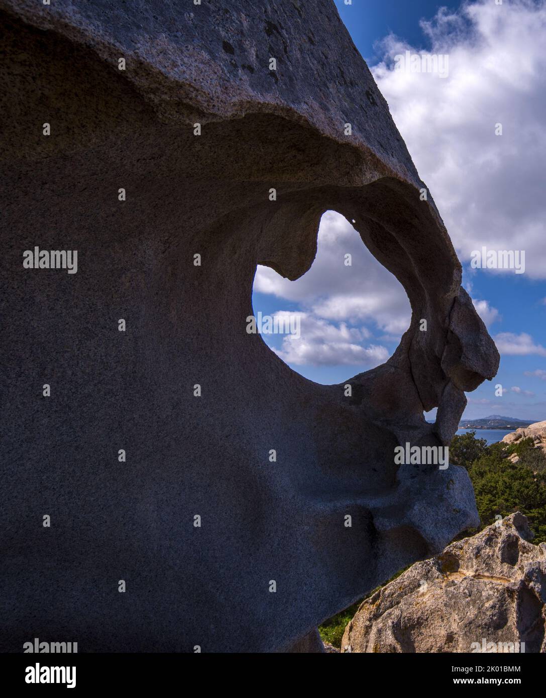 Sardegna, Caprera, rocce sul mare Stock Photo