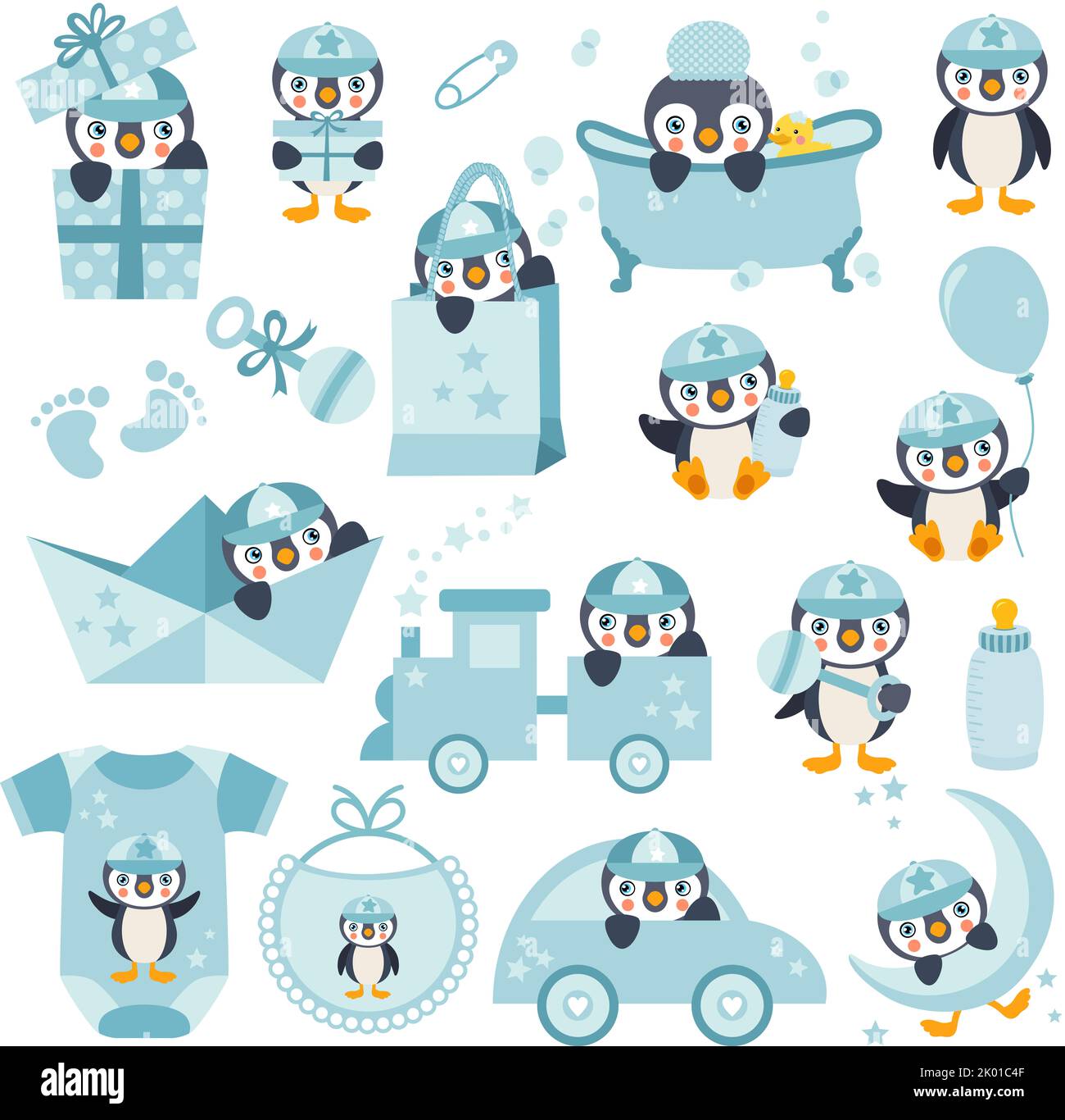 Navy Blue Penguin Kids Wear (Each)