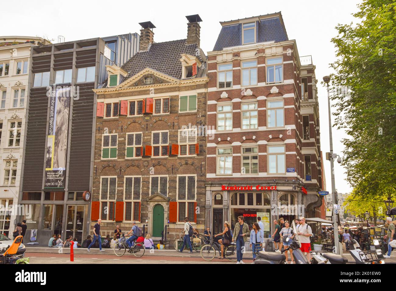 Amsterdam, Nederland. Augustus 2022. The former residence of the famous dutch painter Rembrandt van Rijn. High quality photo Stock Photo