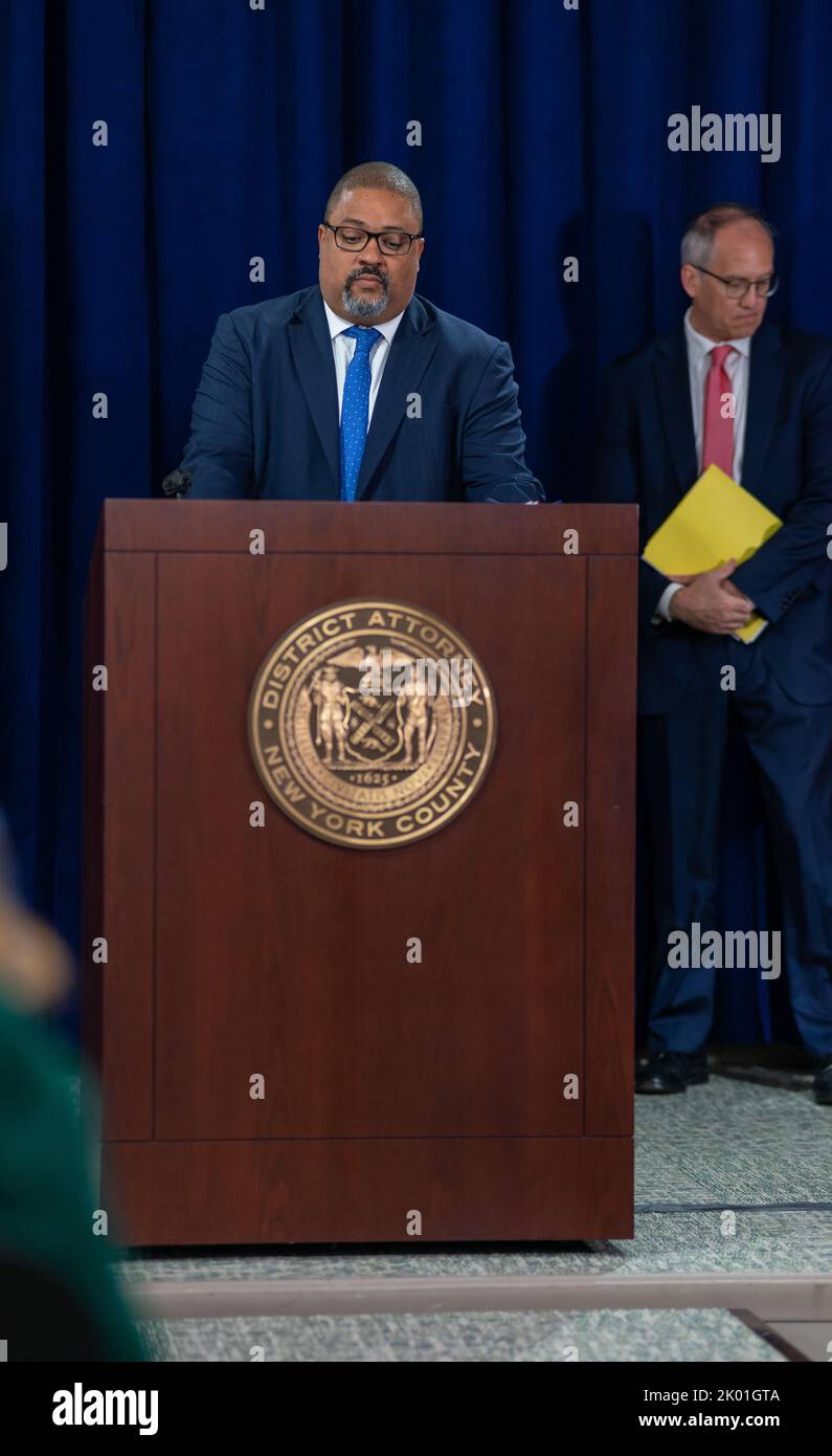 Manhattan District Attorney Alvin Bragg and New York Attorney General