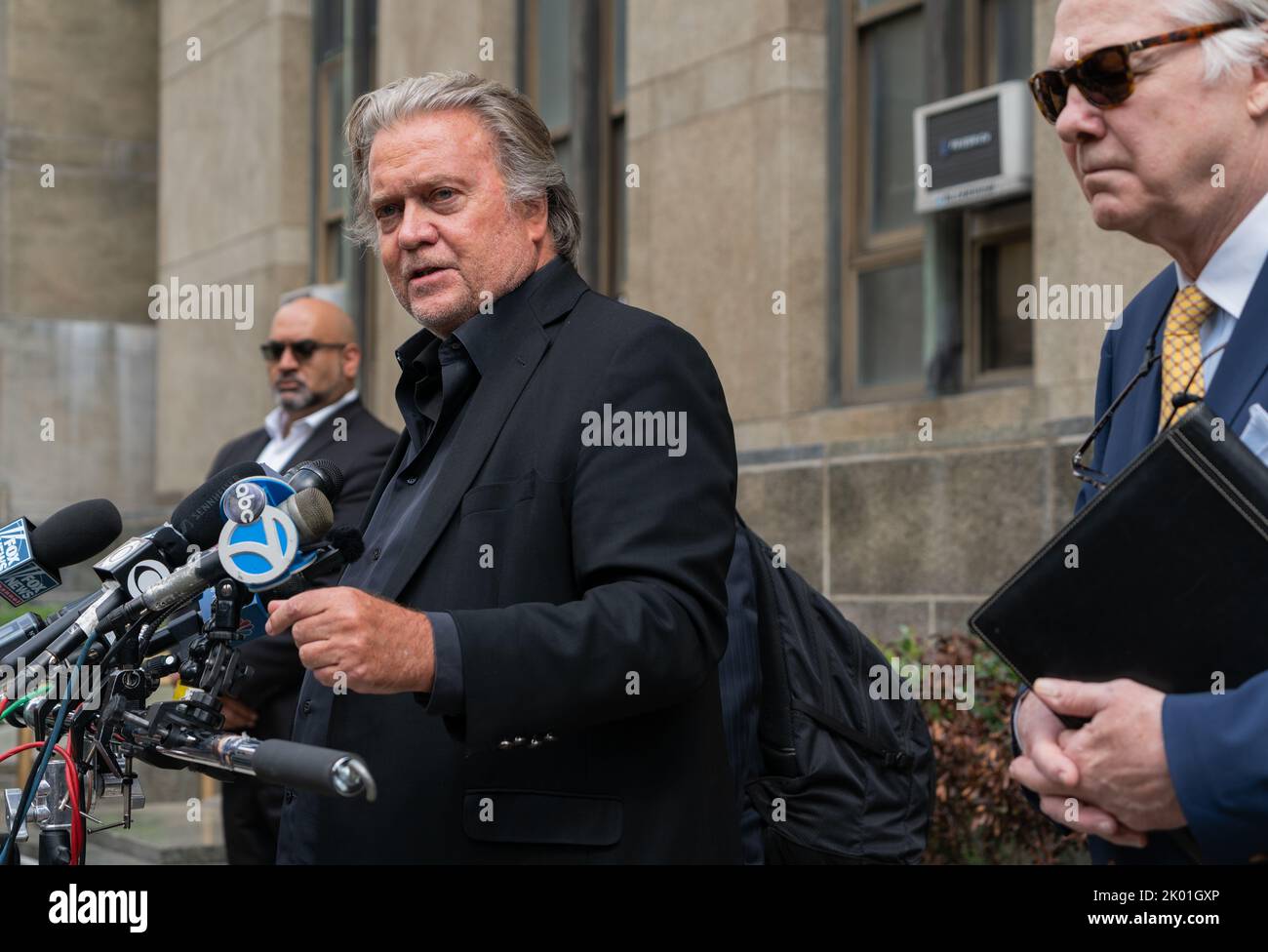 Stephen K Bannon Former Adviser To President Donald J Trump Speaks To The Media After Being 