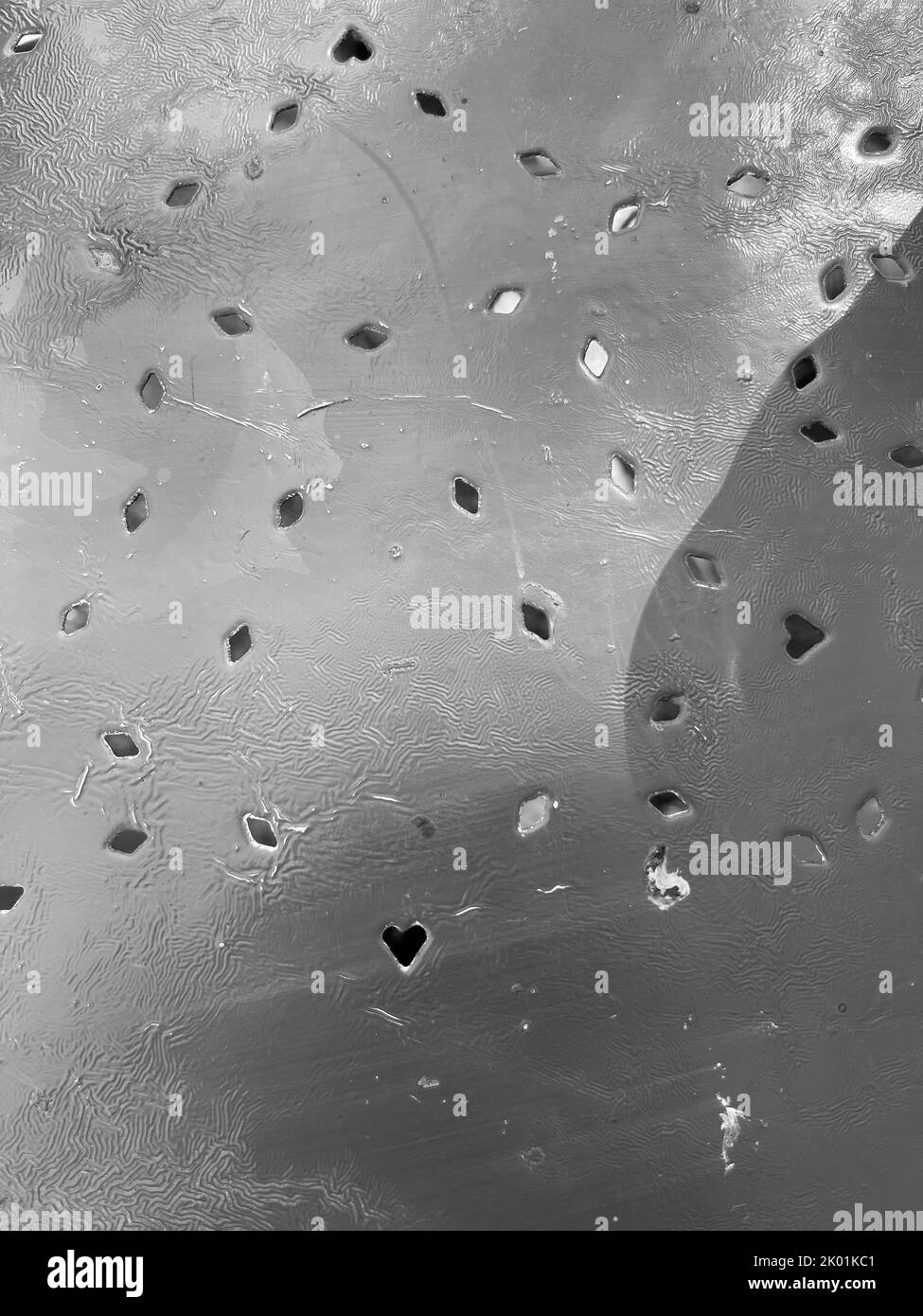Metal plate sheet with holes stock photo alamy