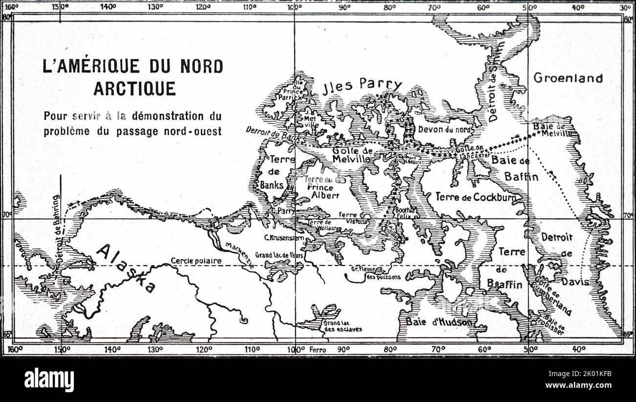 Exploration: The North West Passage 1890 Stock Photo - Alamy