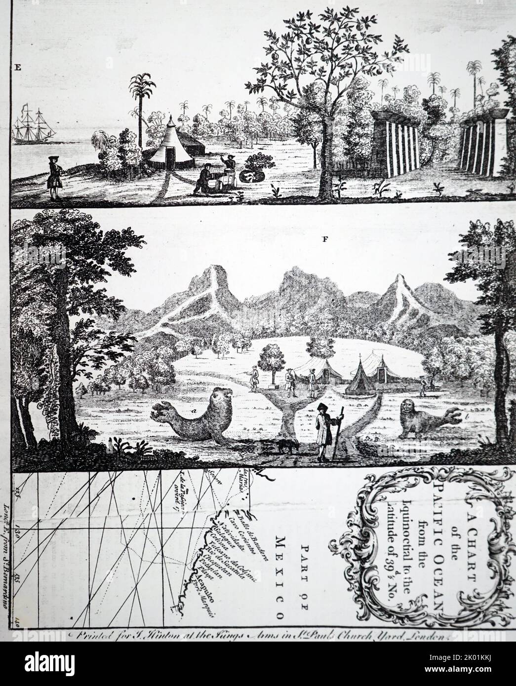 Scurvy: Ansom's circumnavigation 1740-44. Stock Photo