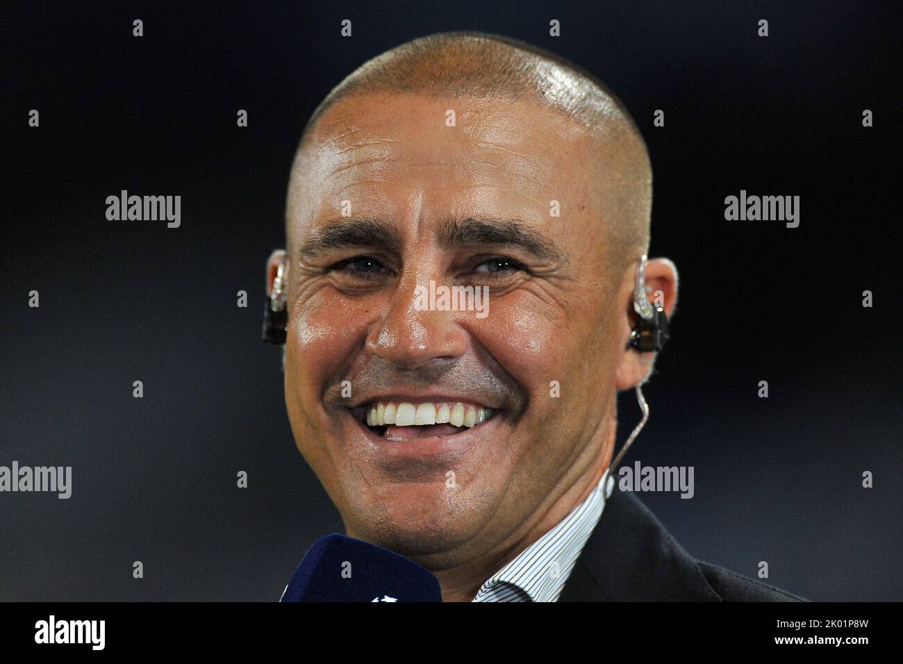 Fabio Cannavaro former footballer , during the match of the uefa champions league between Napoli vs Liverpool final result, Napoli 4, Liverpool 1, mat Stock Photo