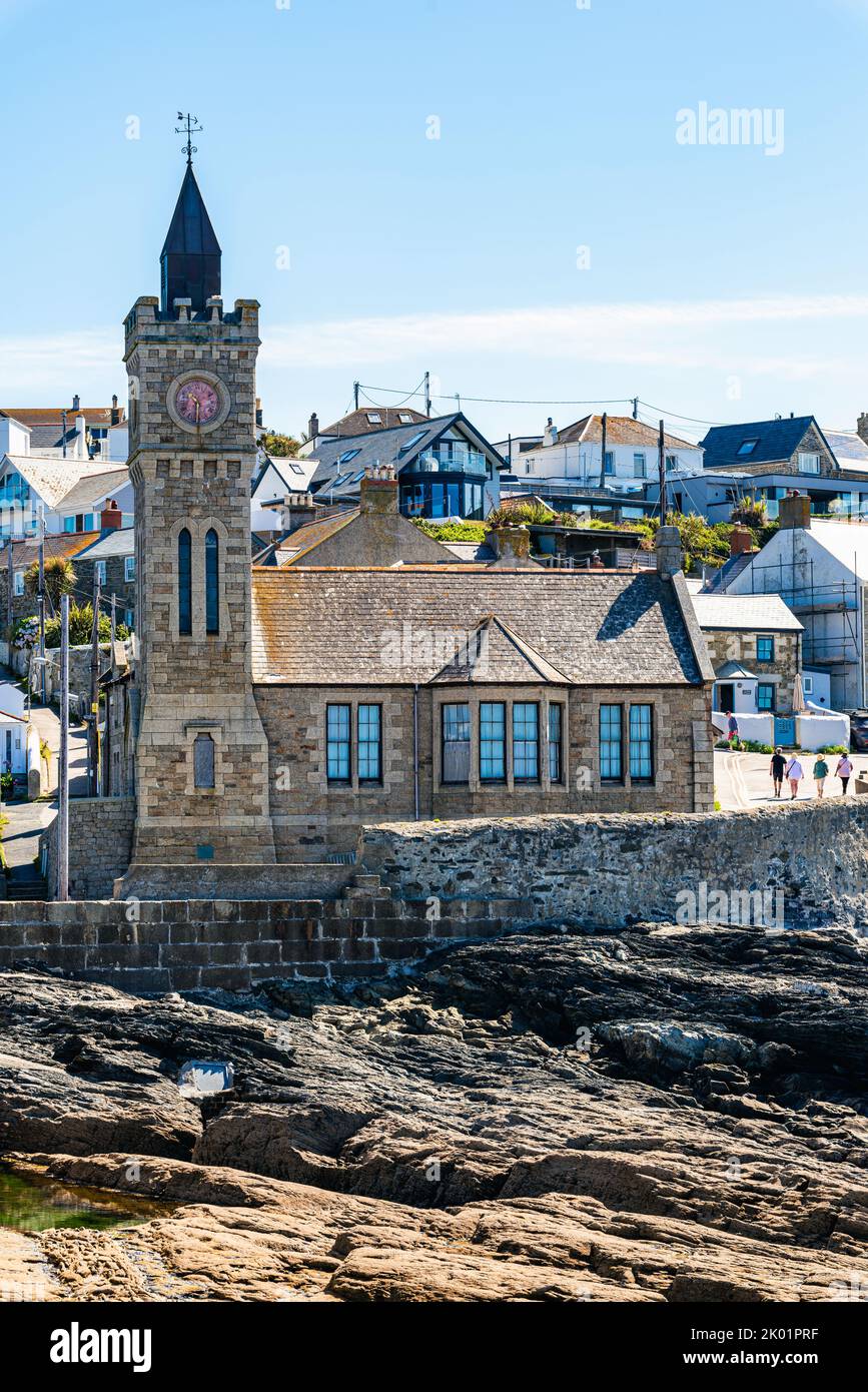 Porthleven Harbour, Porthleven, Helston, Cornwall, England, UK Stock