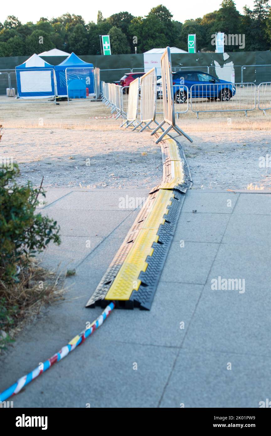 Cable cover ramp in outdoor to avoid trip hazard Stock Photo Alamy