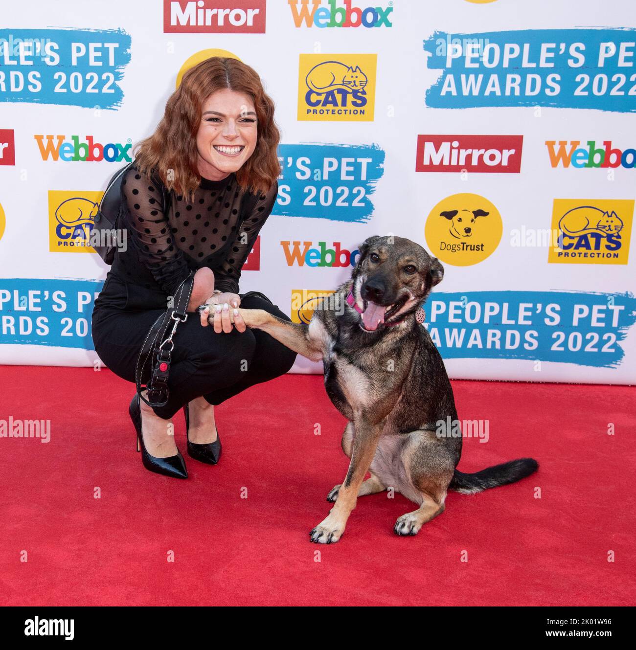 Lauren Steadman attends the ‘Mirror People’s Pet Awards’ at the Grovenor House Hotel, London UK on the 8th September 2022. Stock Photo