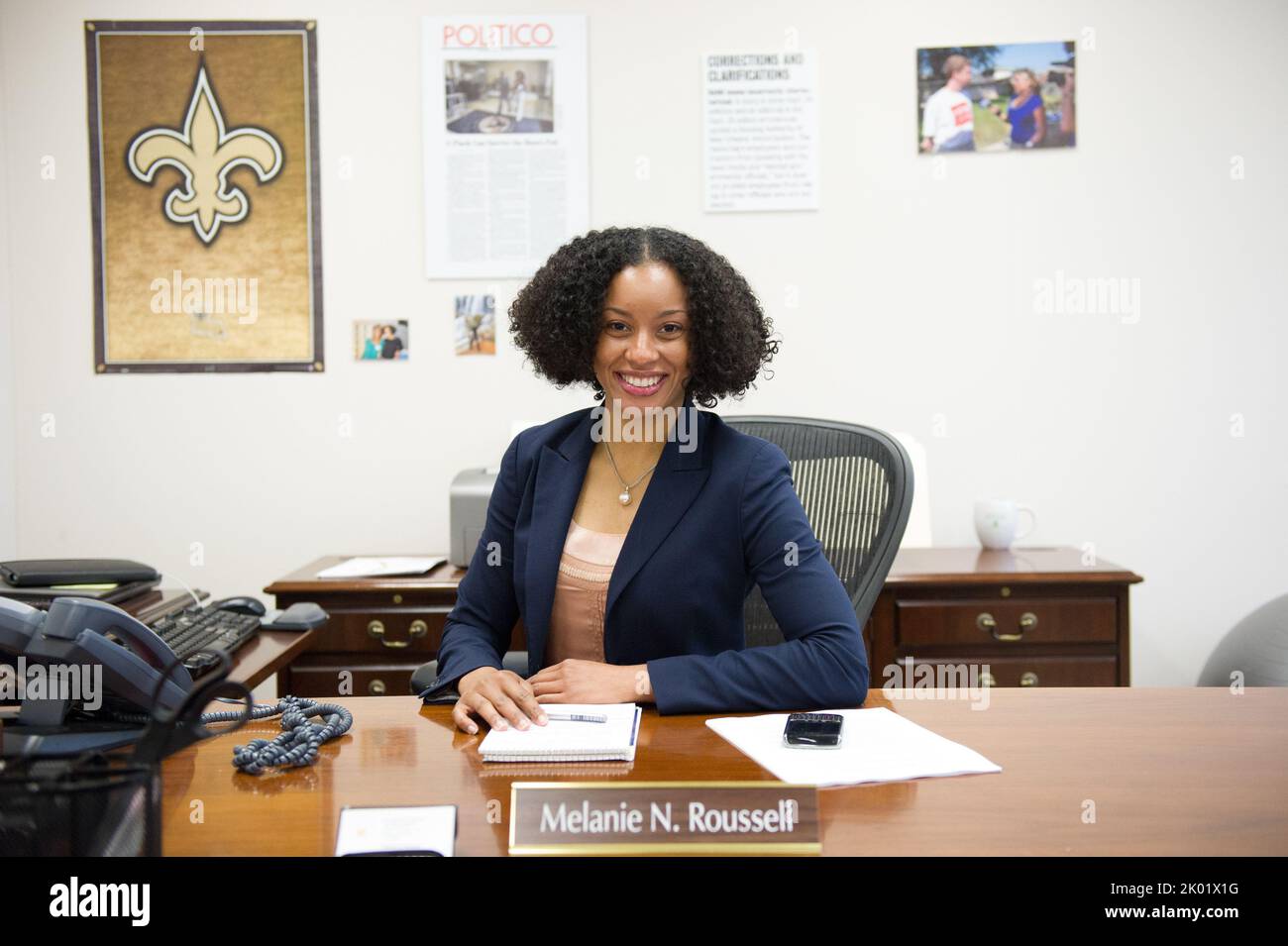 Closeups of Melanie Roussell, Public Affairs Stock Photo - Alamy