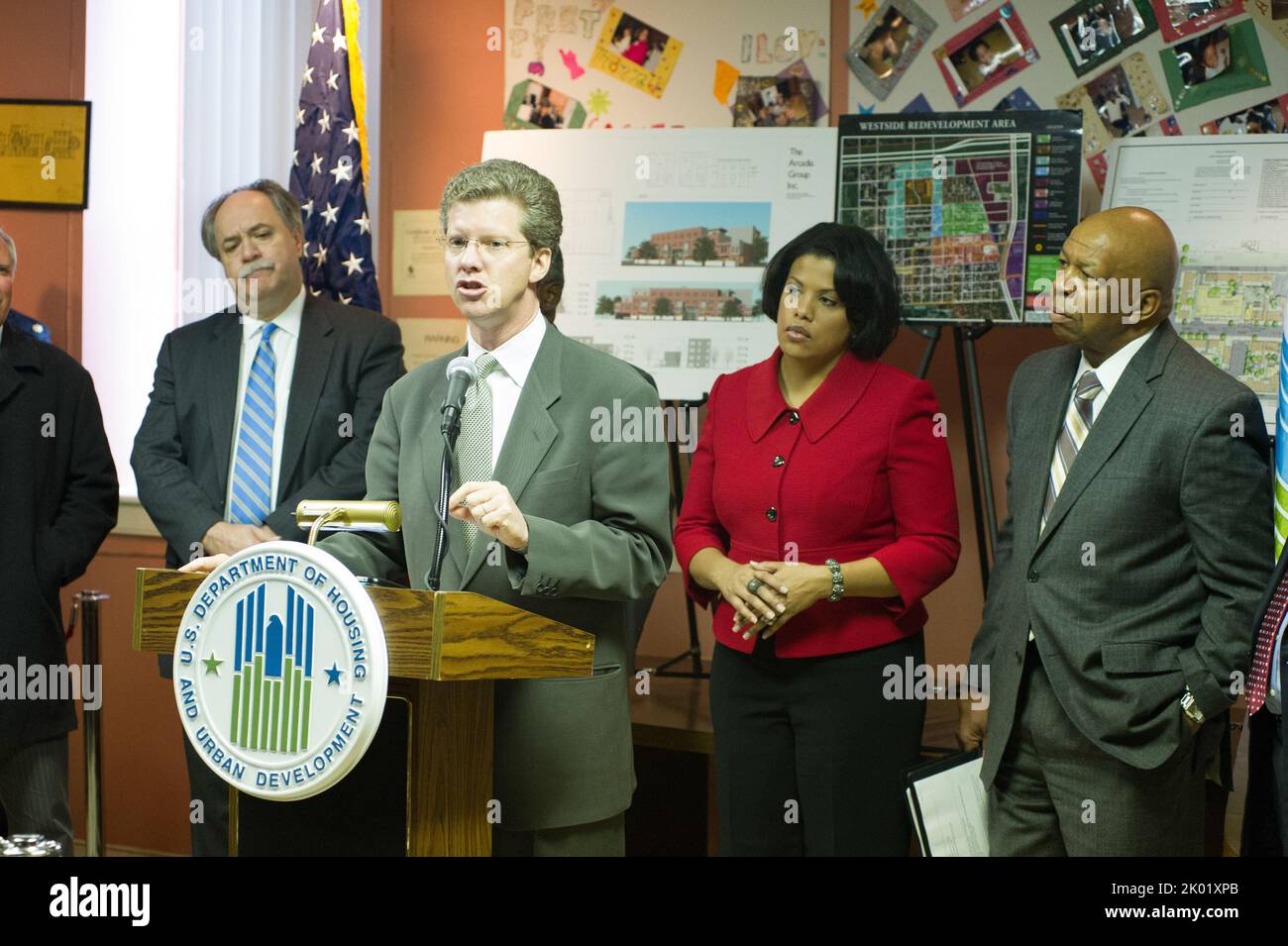 Secretary Shaun Donovan in Baltimore, Maryland, where he toured the
