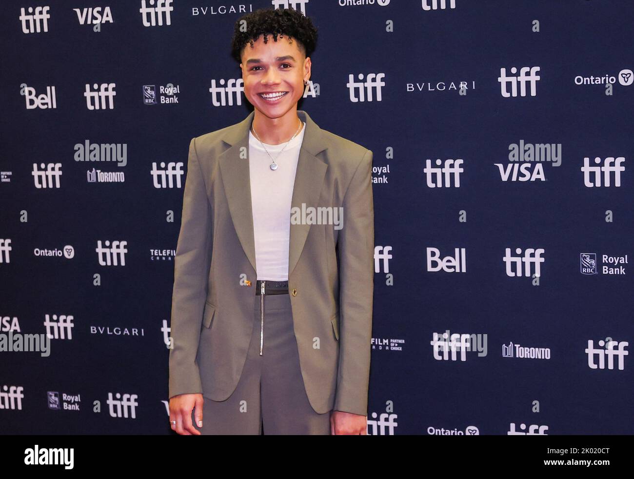 Toronto, Canada, 08/09/2022, Miles Gutierrez-Riley attends the Toronto