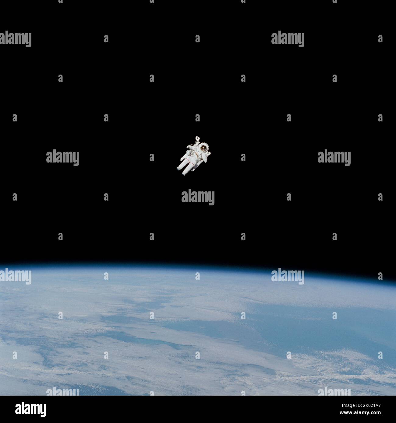 Astronaut in spacesuit Stock Photo