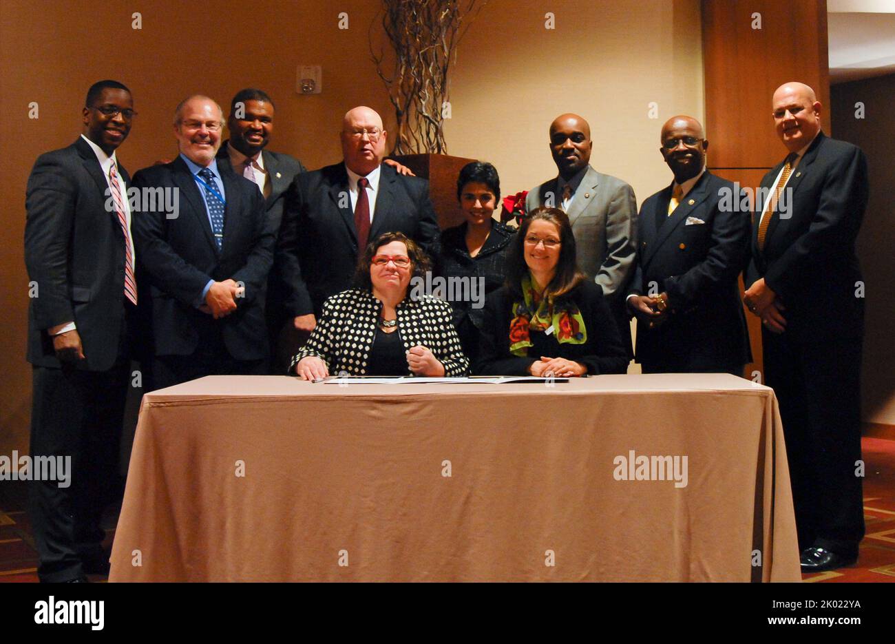 Homeless Veterans Service Agreement signing, with HUD Office of Field