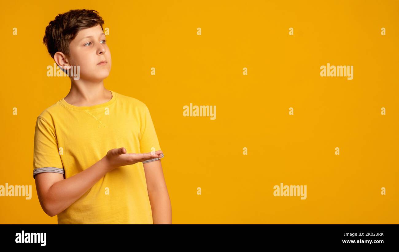 perfect solution kid choice special offer boy Stock Photo Alamy