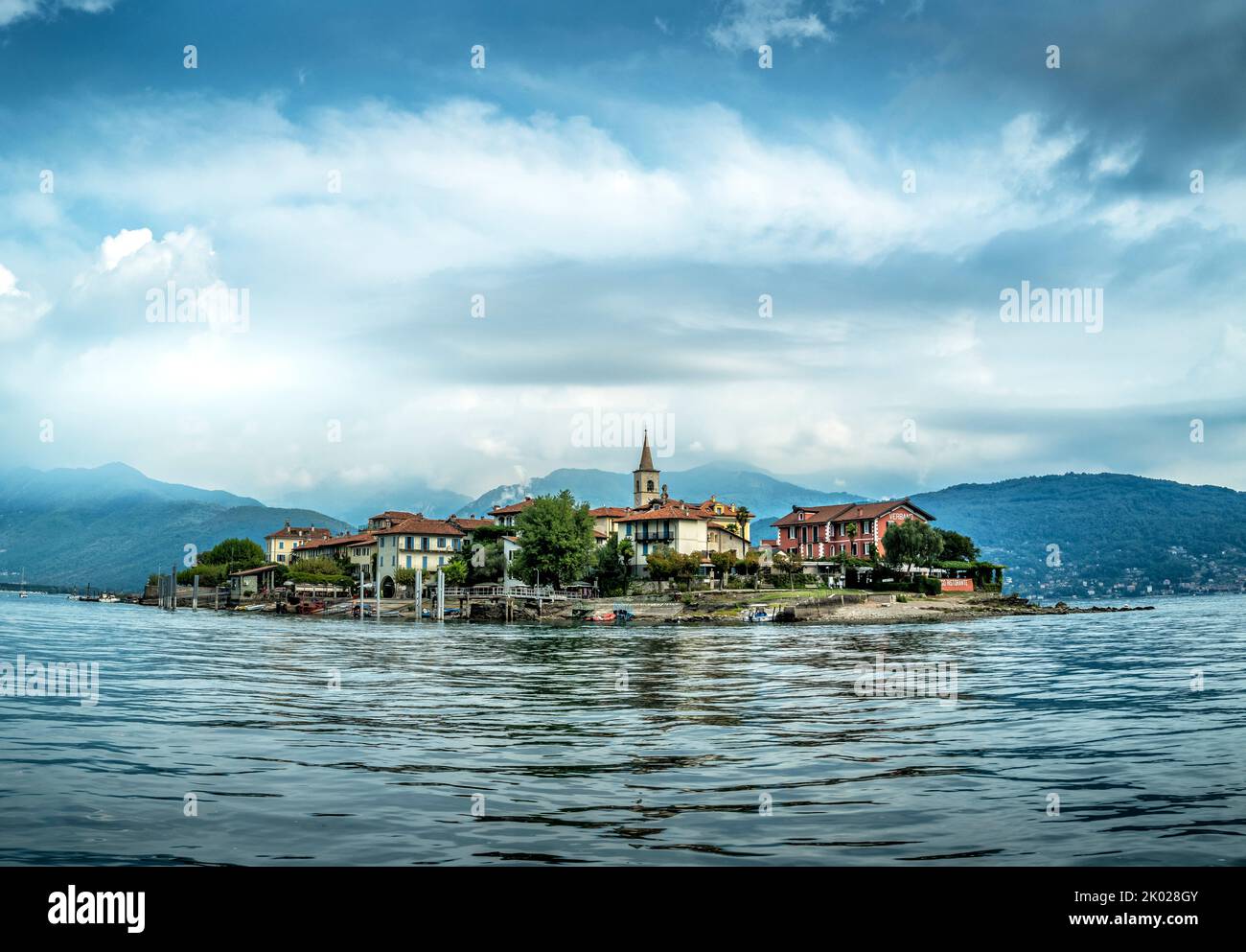 Isola superiore on Lake Maggiore Italy Stock Photo