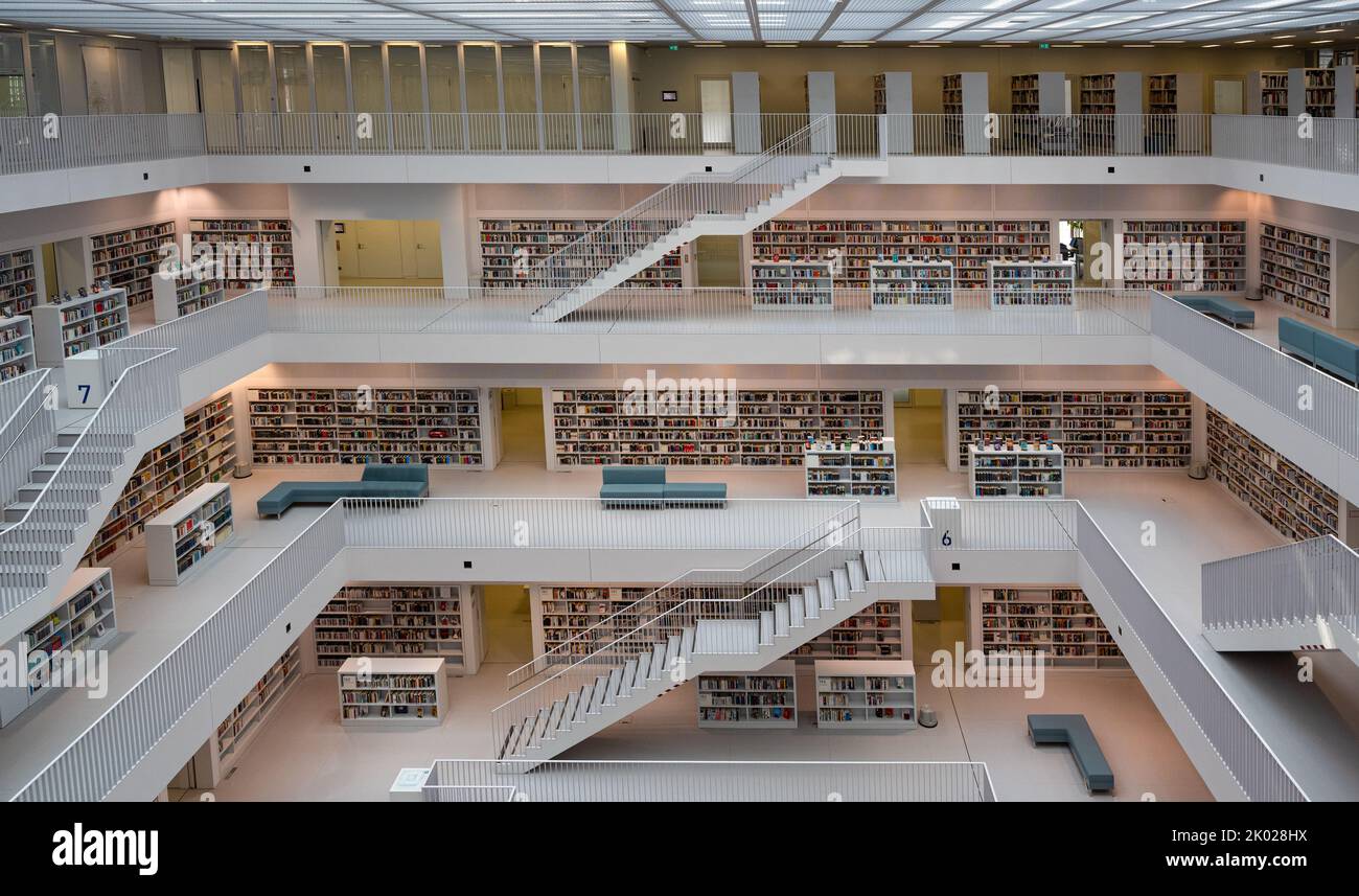 City Library Stuttgart at Mailänder Platz public library, architect Eun ...