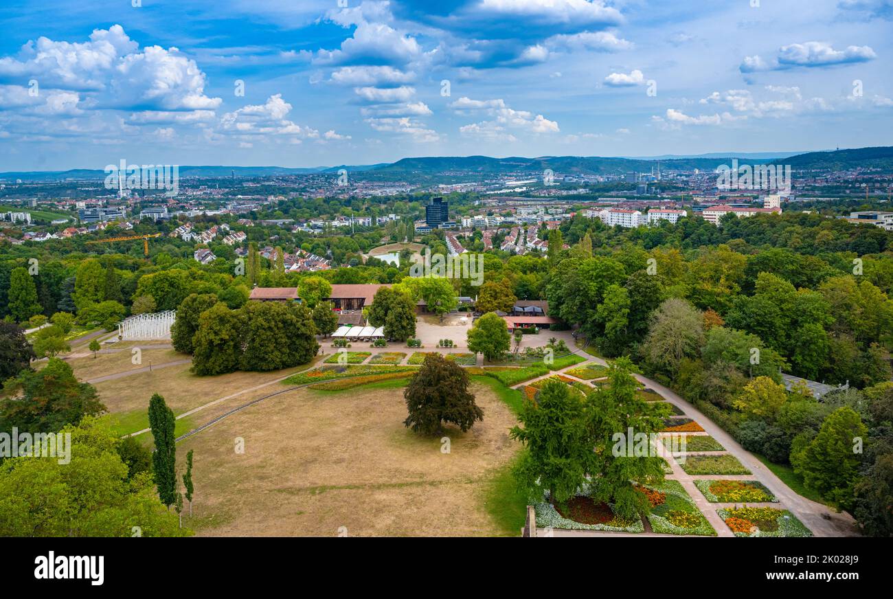 Stuttgart, Höhenpark Killesberg, tower, city view. Baden-Württemberg, Germany, Europe Stock Photo