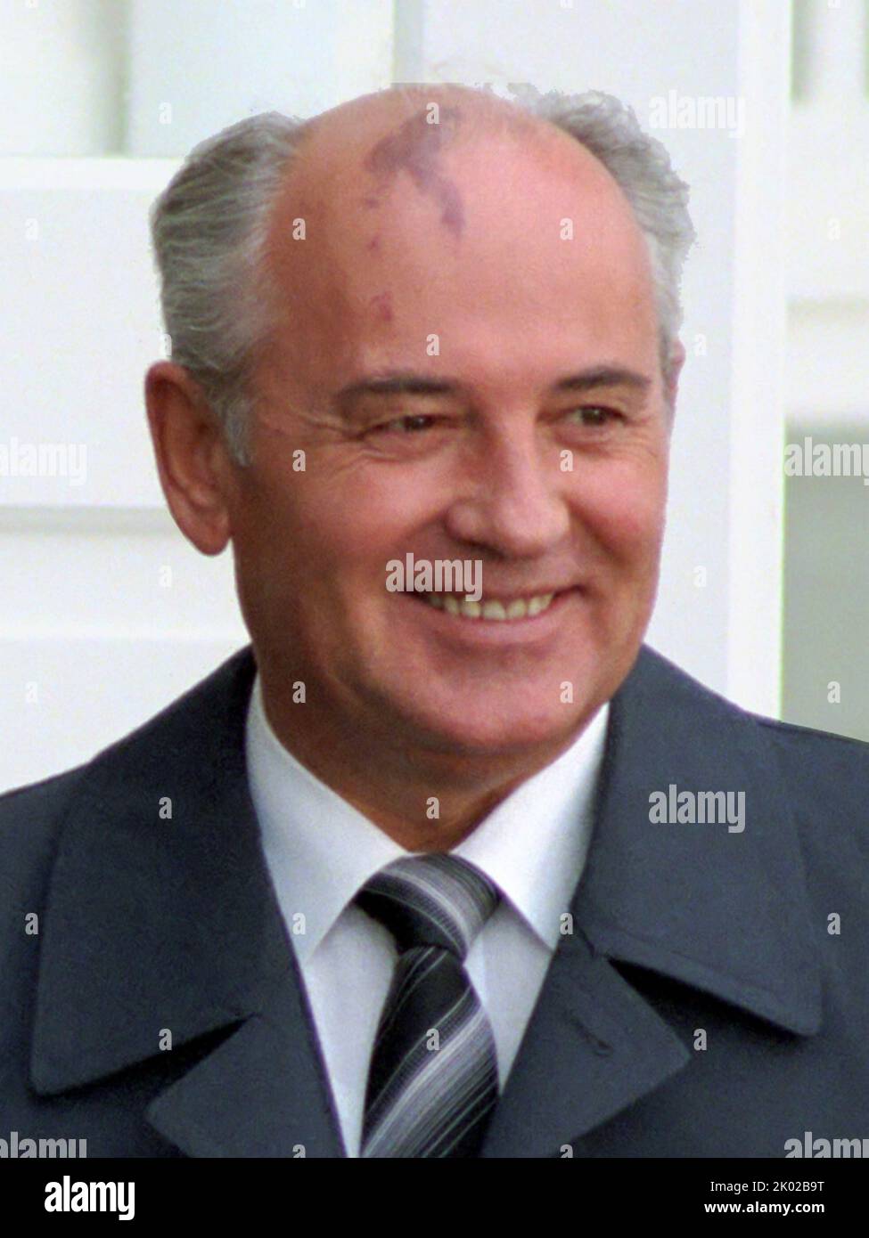 Mikhail Gorbachev (born 1931); Russian and ex- Soviet politician. Stock Photo