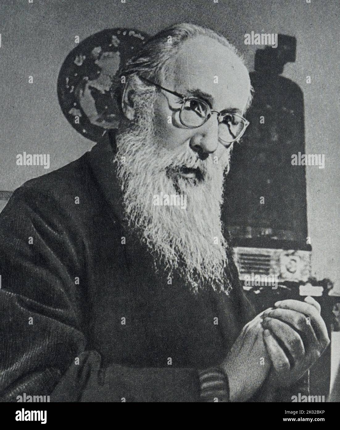 Vladimir Andreyevich Favorsky (1886 - 1964) Soviet graphic artist Stock Photo