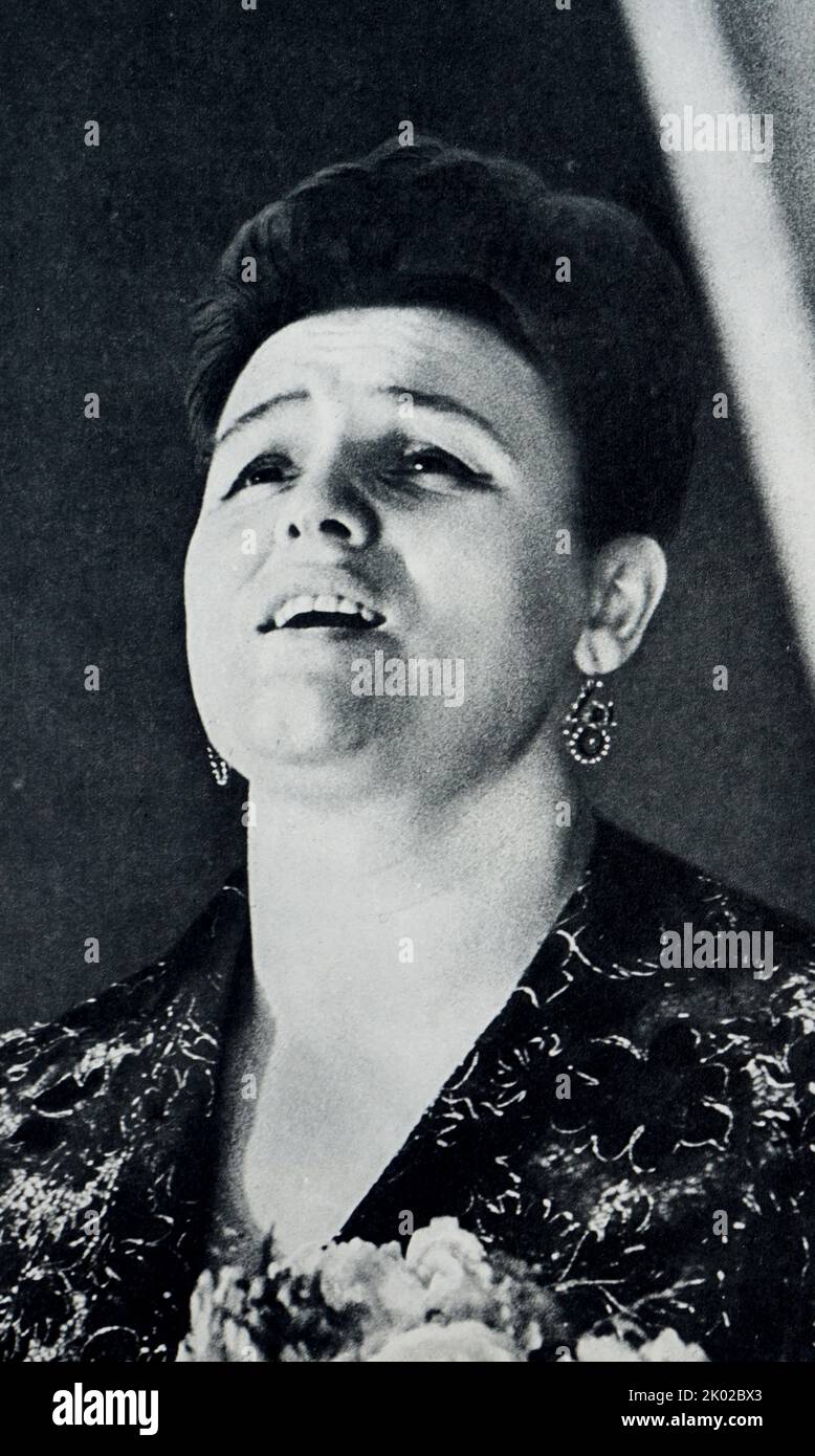 Lyudmila Georgievna Zykina (1929 - 2009) national folk singer of Russia. Stock Photo