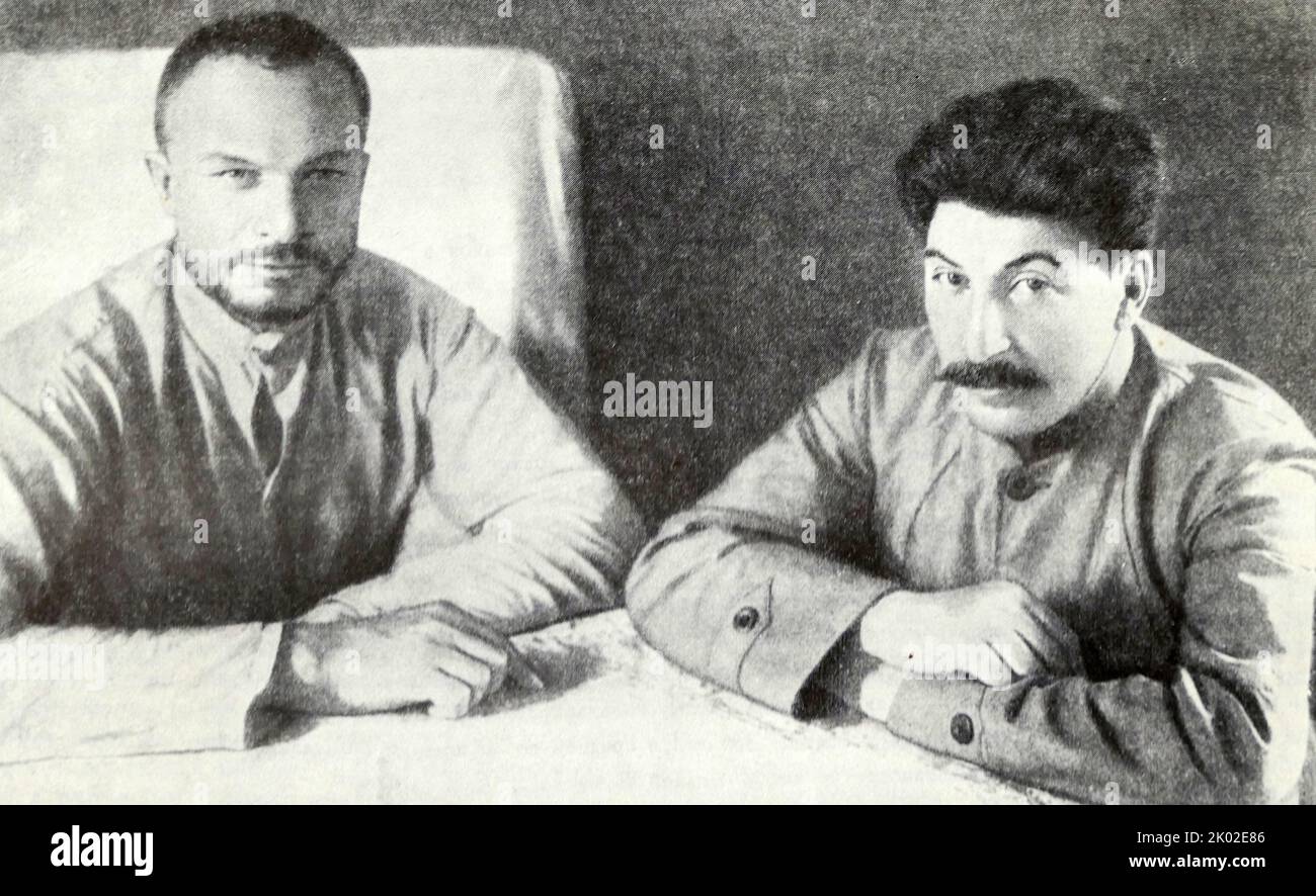 A. I. Egorov Commander of the Southern Front. I. Stalin Member of