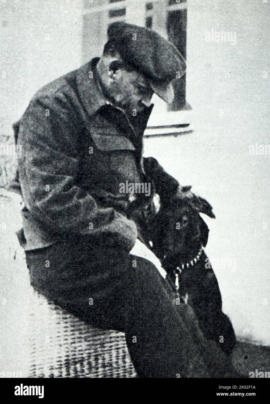 Vladimir Lenin, visits Gorki. 1922, early August. Gorki. Ulyanova M.I ...