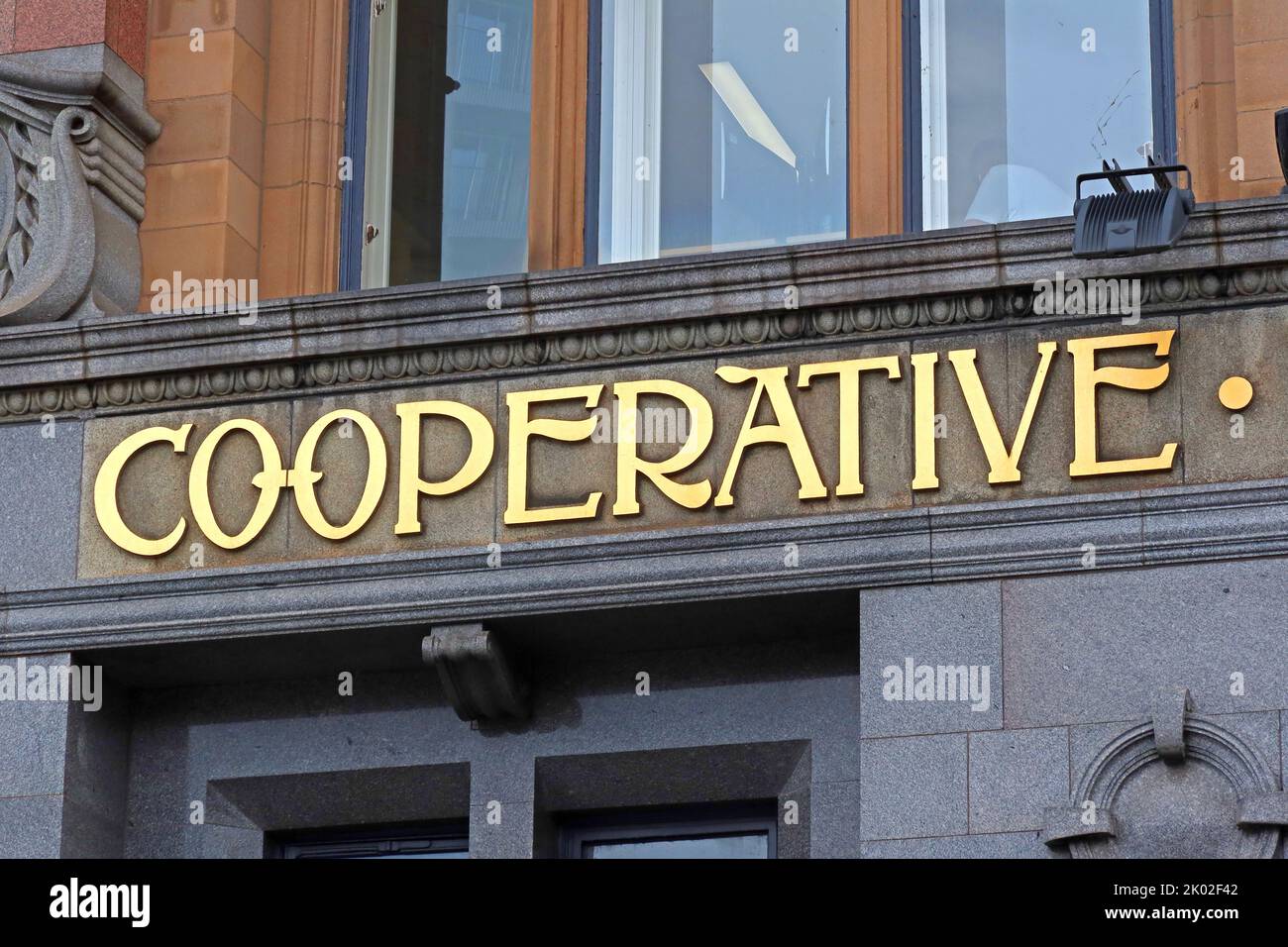 Manchester Cooperative, Co-op building, on Hanover/Corporation Street ,(Hanover House/building), NOMA, Corporation Street, M60 0AB Stock Photo
