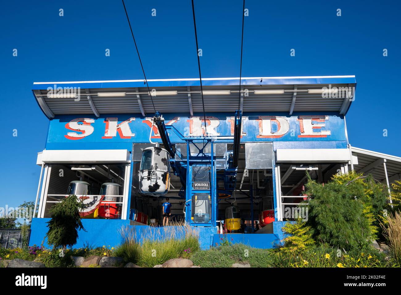 St paul minnesota september 3 2022 the skyride gondola chairlifts