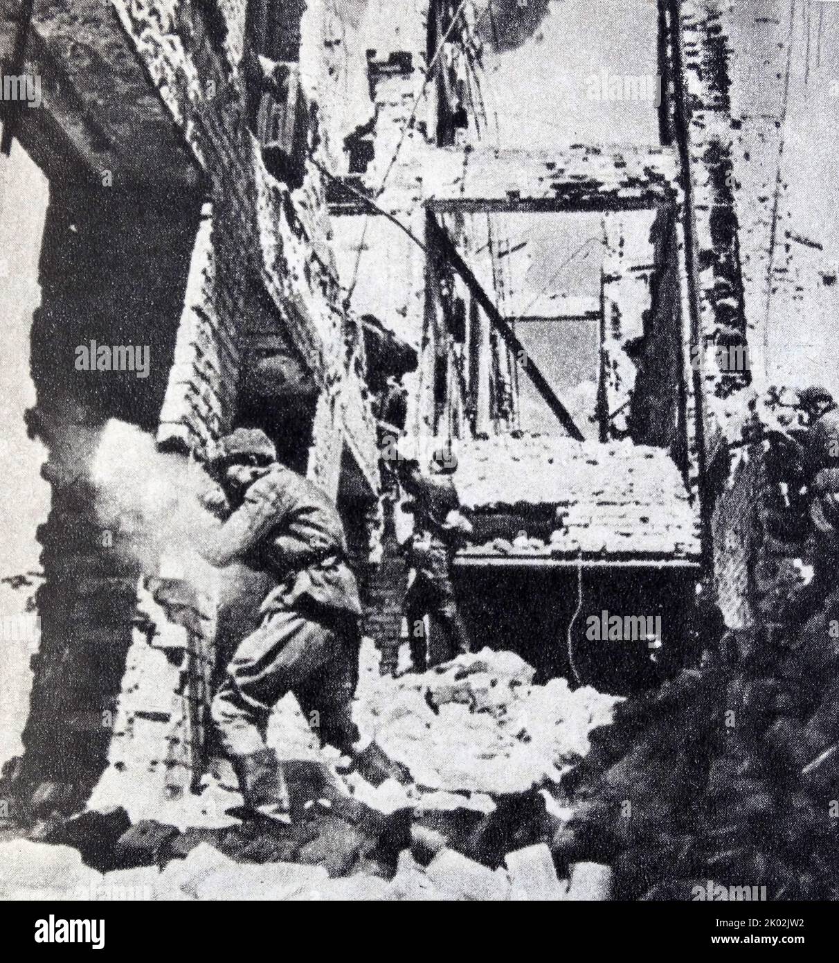 Street fights in Stalingrad. Autumn 1942 Stock Photo