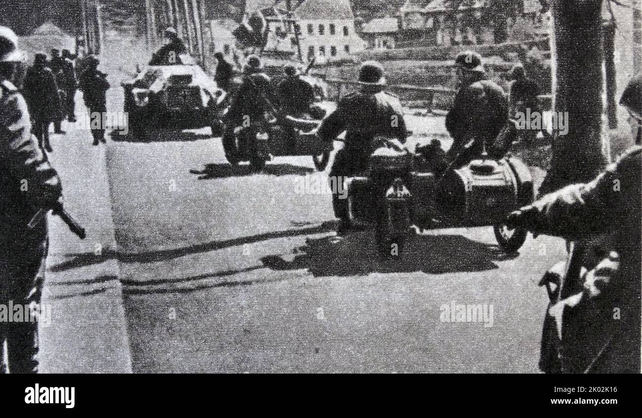 Germany invades Yugoslavia. 1941 Stock Photo