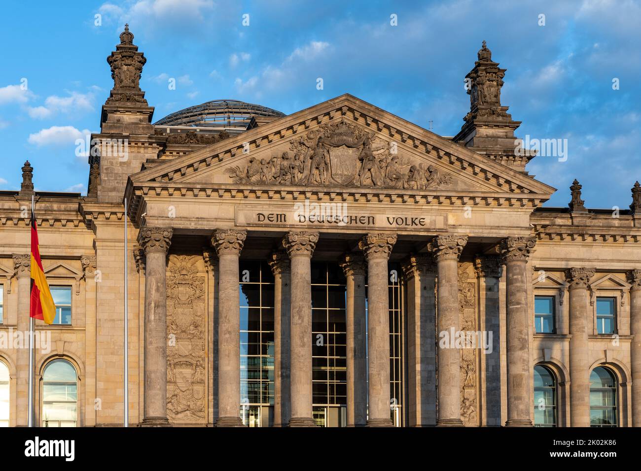 The Reichstag building (Bundestag) in Berlin, Germany, meeting place of