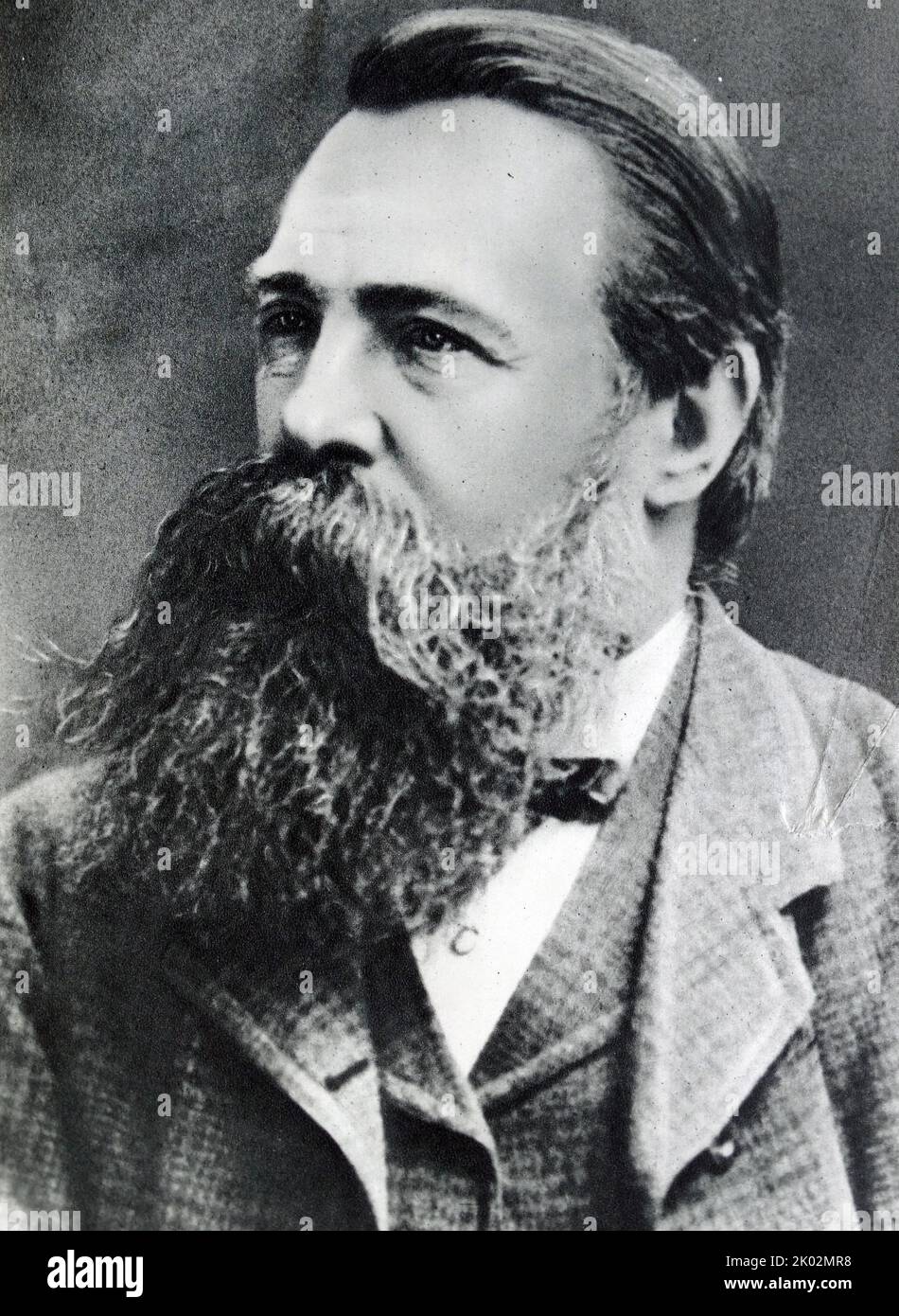 Friedrich Engels (1820 - 1895), German philosopher, historian, political scientist and revolutionary socialist. Stock Photo