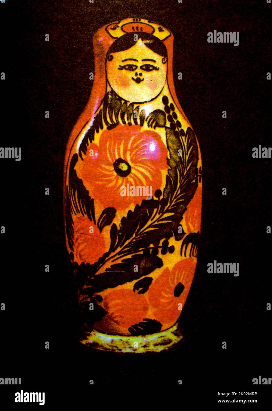 Polkhovskaya Matreshka, 1970s. Matryoshka dolls also known as babushka