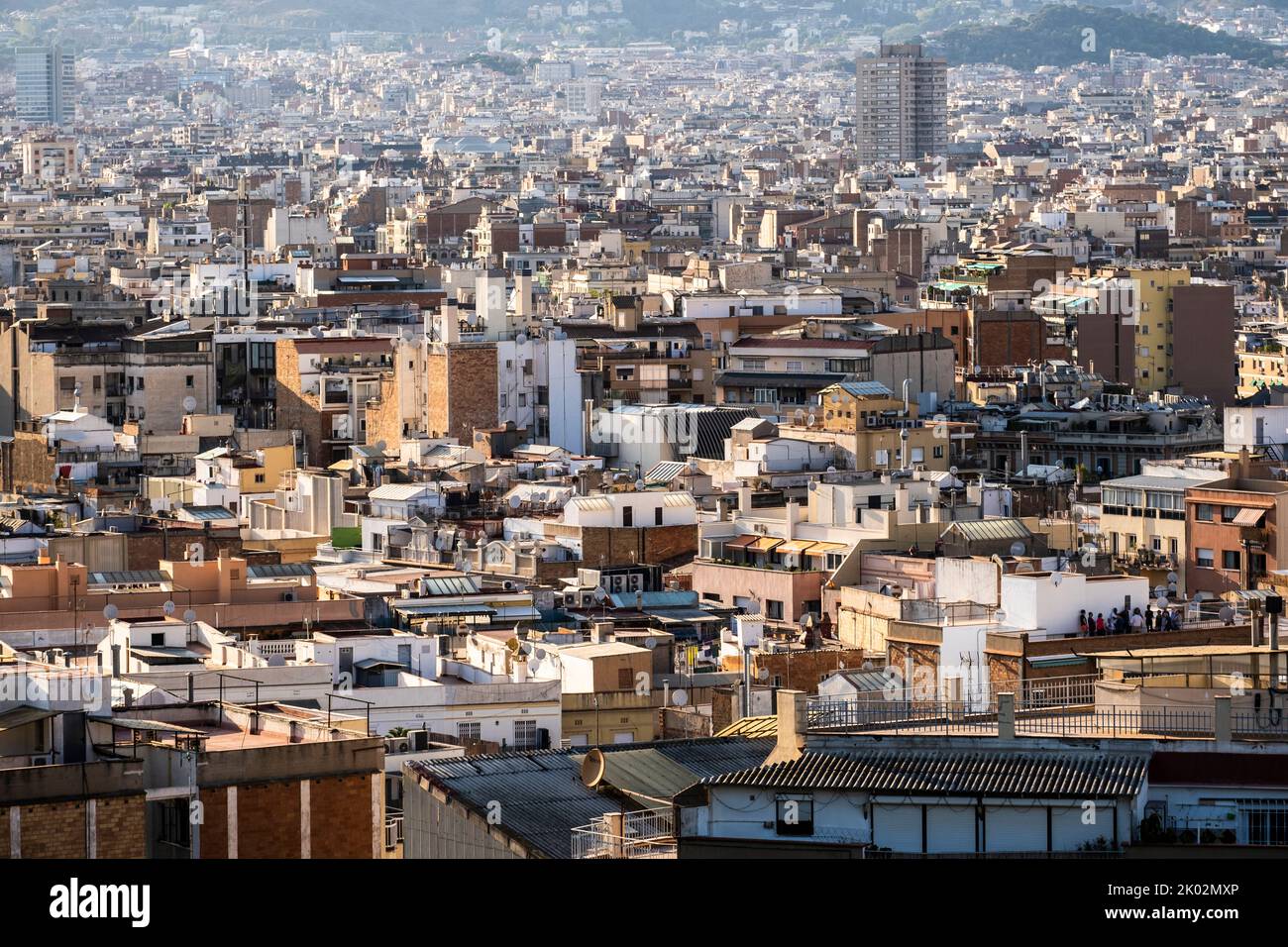 aerial view of buildings in the city of Barcelona Stock Photo - Alamy