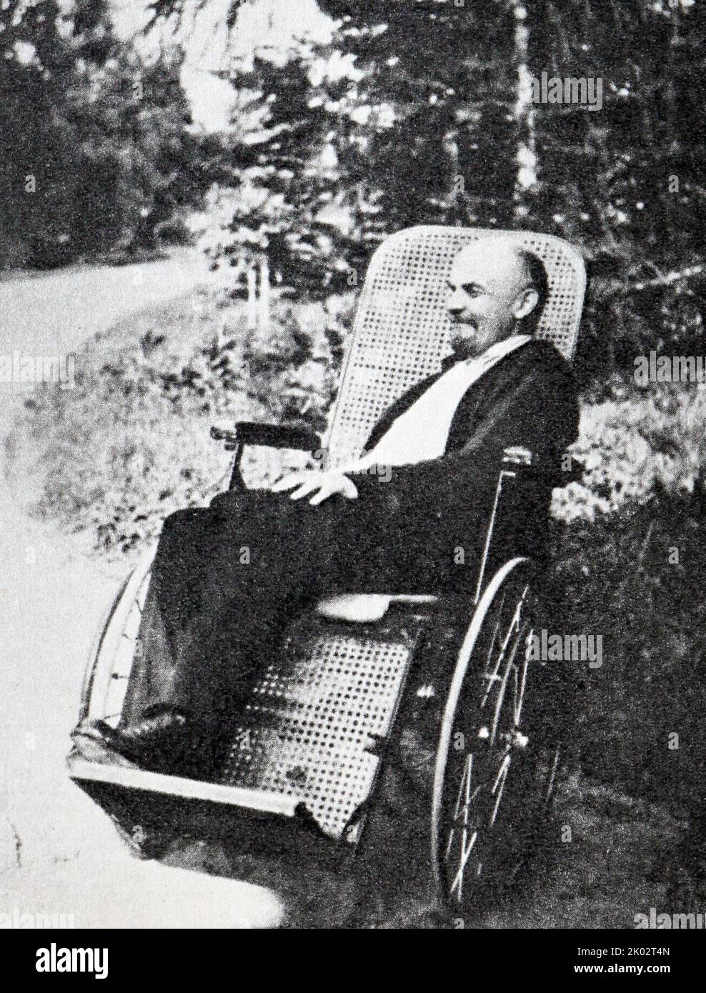 Vladimir Lenin in Gorki. 1923, summer. Photographer - Ulyanova M