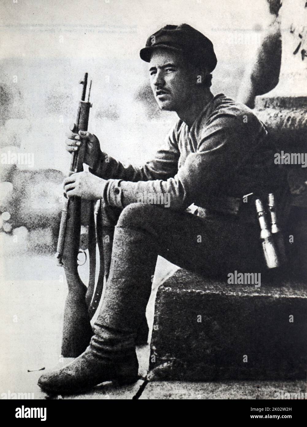 Red Guard I. Presnensky at the Bolshoi Theatre. Moscow, July 1918
