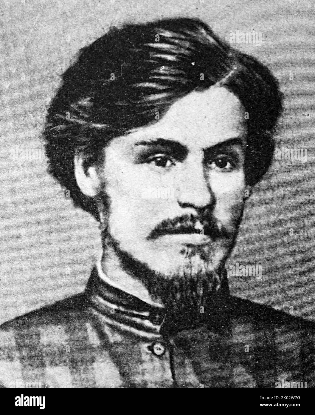 Stepan Nikolaevich Khalturin. Known as a Russian revolutionary, member of the revolutionary organization Narodnaya Volya (Peoples Will), and responsible for an attempted assassination of Alexander II of Russia. Stock Photo