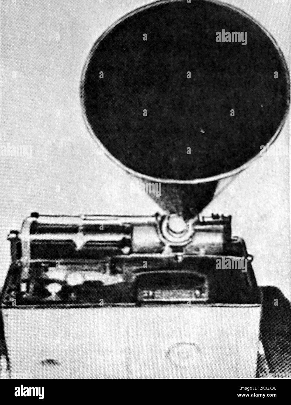 Thomas Edison's phonograph. 1877. Stock Photo