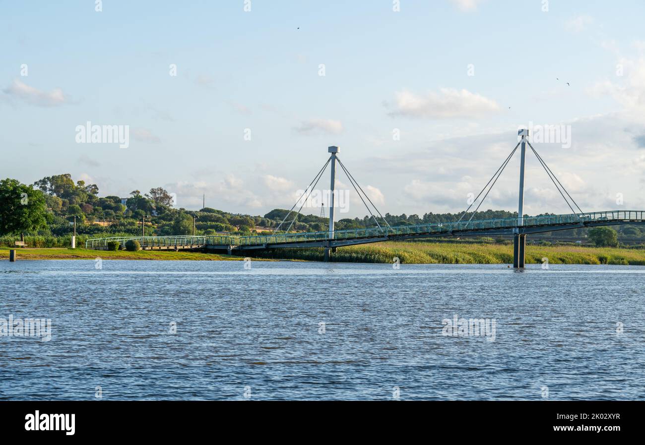 A bridge over the river Sado with a background of trees and fields Stock  Photo - Alamy