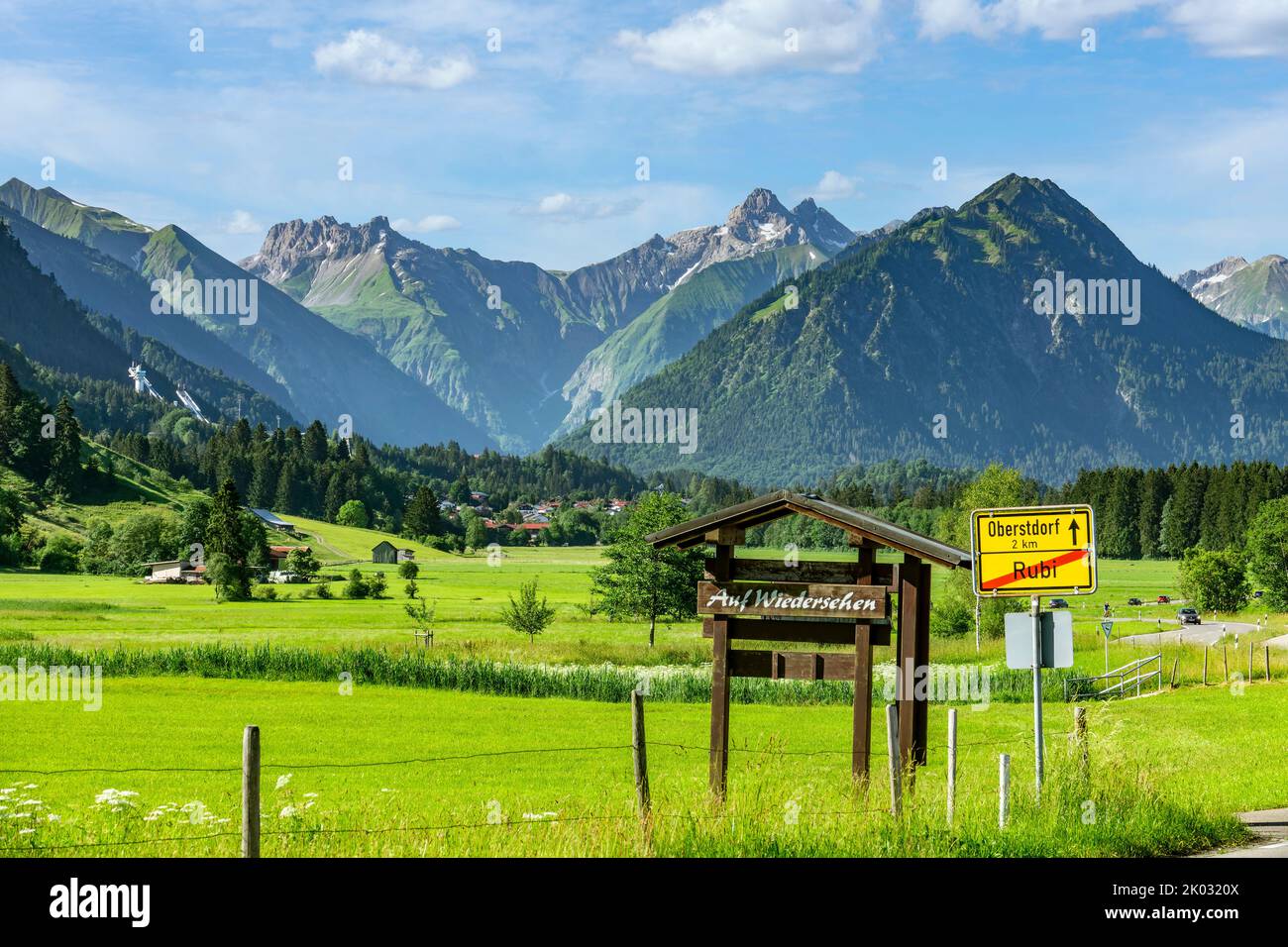 Allgäu Alps, landscape near Oberstdorf - Rubi Stock Photo