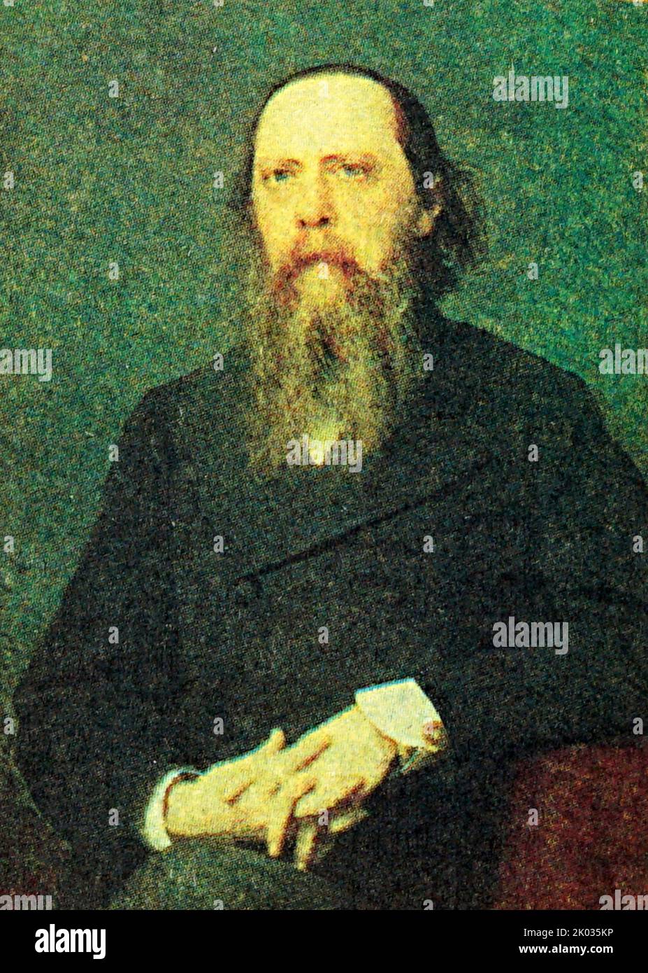 Mikhail Yevgrafovich Saltykov-Shchedrin (1826 - 1889), Russian writer and satirist of the 19th century. Stock Photo