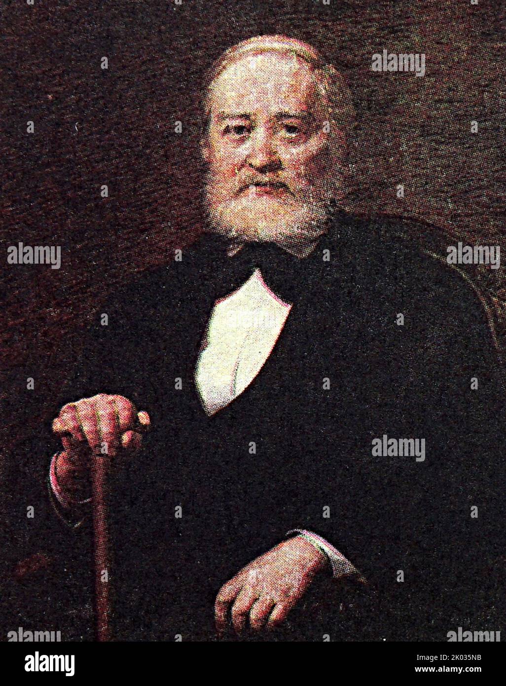 Sergey Mikhaylovich Solovyov (1820 - 1879) Russian historian. Stock Photo