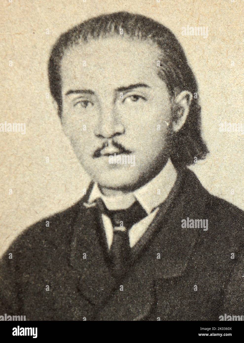 Pyotr Nikitich Tkachev (1844 - 1886) Russian writer, critic and revolutionary theorist, who it is claimed formulated many of the revolutionary principles that would later be further developed and put into action by Vladimir Lenin. Stock Photo