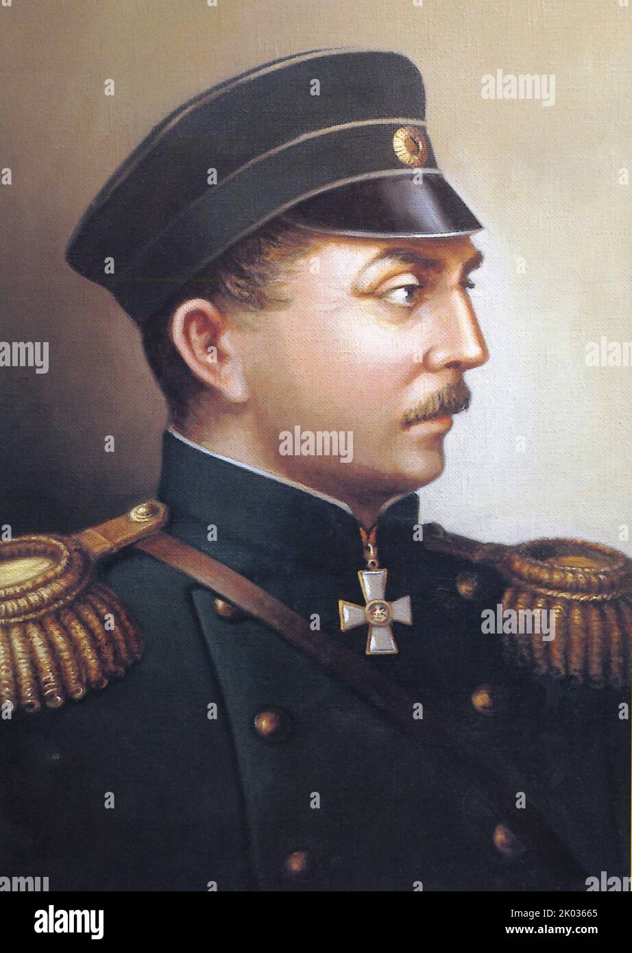 Pavel Stepanovich Nakhimov (1802 - 1855), Russian admiral, remembered as the commander of naval and land forces during the Siege of Sevastopol (1854-1855) during the Crimean War. Stock Photo