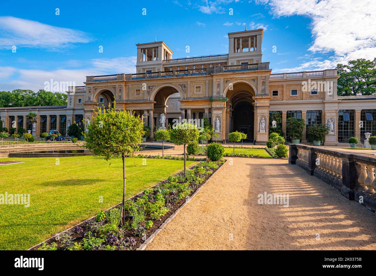Orangery Palace, Sanssouci Park, Potsdam, Brandenburg, Germany Stock