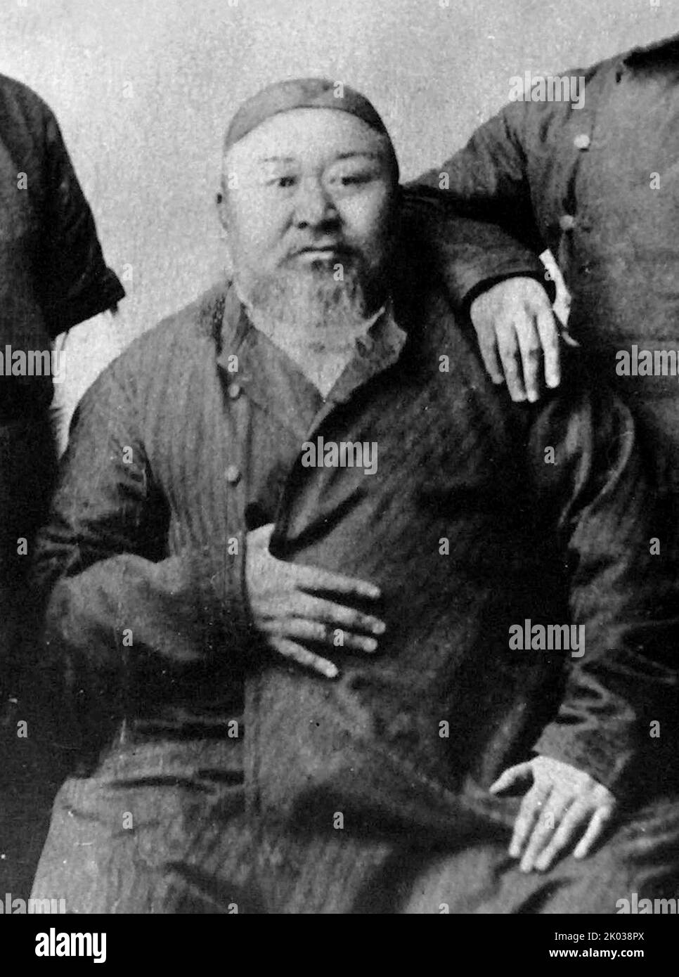 Ibrahim (Abai) Qunanbaiuly (1845 - 1904) was a Kazakh poet, composer and Hanafi Maturidi theologian philosopher. Stock Photo