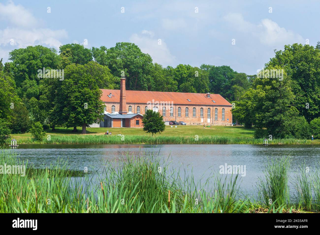 Marstall im Schlosspark, Putbus, Rügen Island, Mecklenburg-Western Pomerania, Germany, Europe Stock Photo