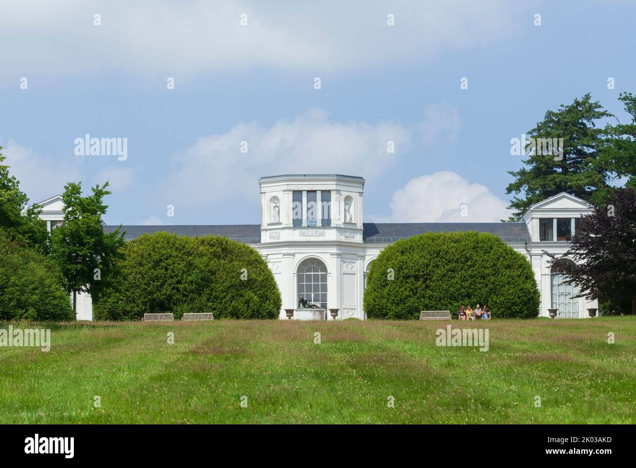 Orangery in the castle park, Putbus, Rügen Island, Mecklenburg-Western Pomerania, Germany, Europe Stock Photo