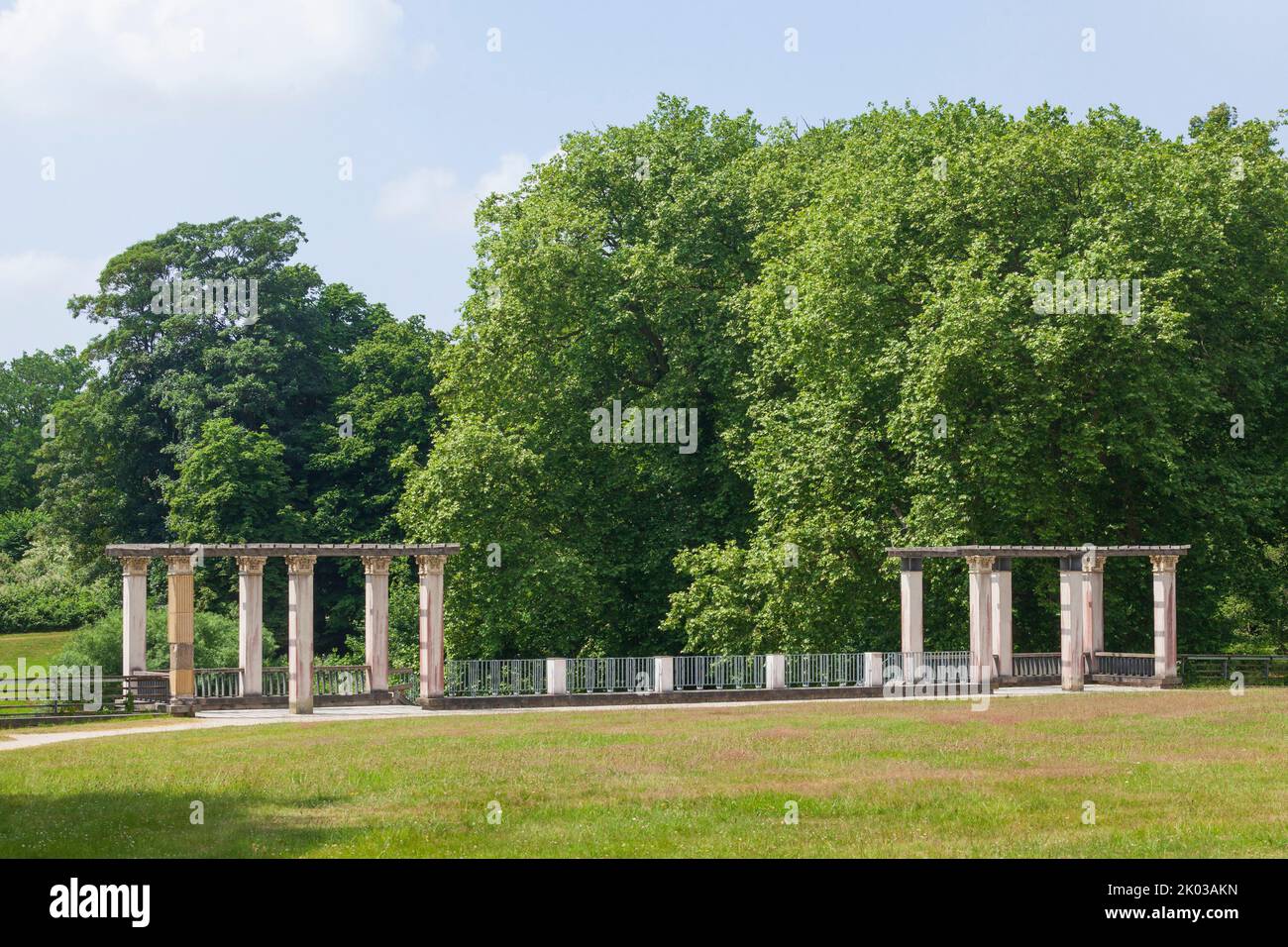 Castle Park, Putbus, Rügen Island, Mecklenburg-Western Pomerania, Germany, Europe Stock Photo