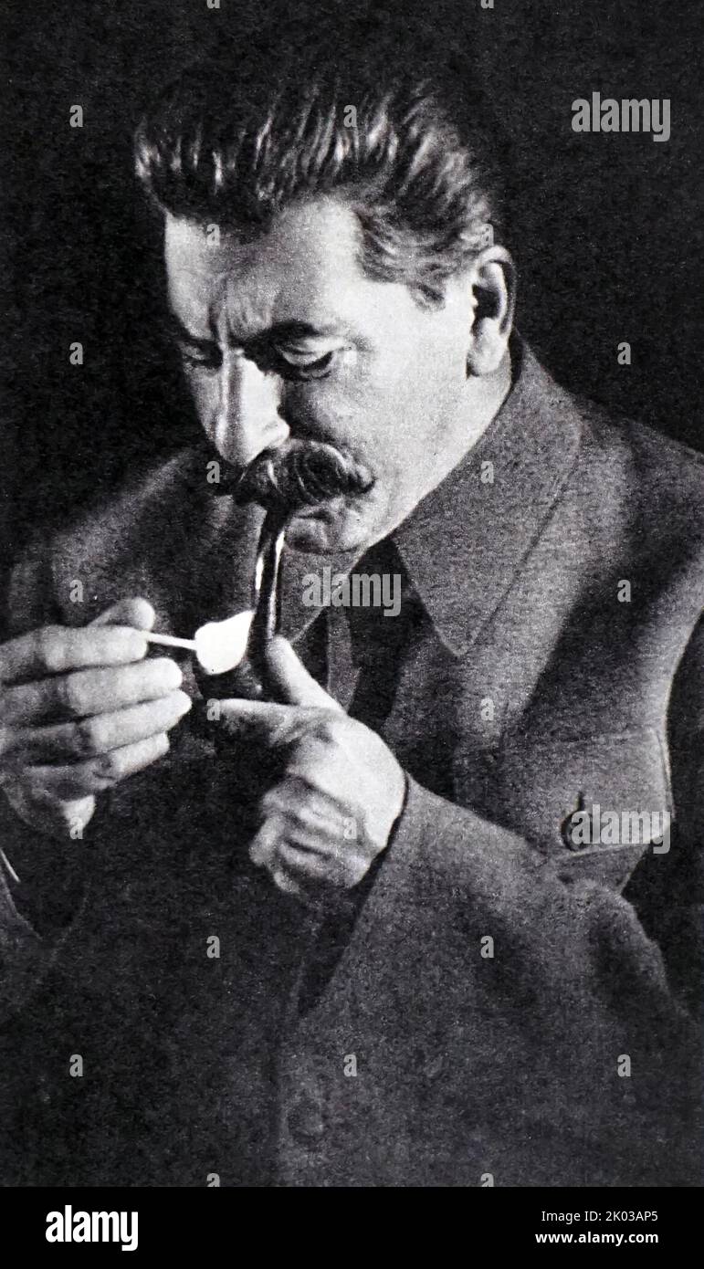 Joseph Vissarionovich Stalin (1878 - 1953), ruler of the Soviet Union from 1927 until 1953. Stock Photo